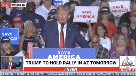 Trump Played a Video Compilation of Joe Biden's Gaffes At His Rally in Nevada