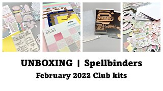 UNBOXING | Spellbinders February 2022 club kits