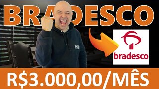 🔵 DIVIDENDOS BBDC4: COMO TER UMA RENDA PASSIVA DE R$3.000 MENSAIS INVESTINDO EM BRADESCO (BBDC4)?
