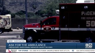 Video: Firefighters discourage woman from using ambulance
