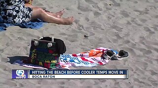 Hitting the beach before the cooler temps move in