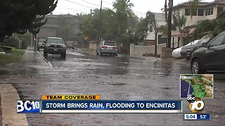 Storm brings rain, flooding to Encinitas