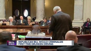 Republican bill would criminalize first-time drunken driving in Wisconsin