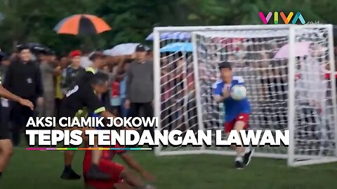 Usai Main Sepak Bola, Jokowi Menari Tarian Ja'i Bareng Penari NTT