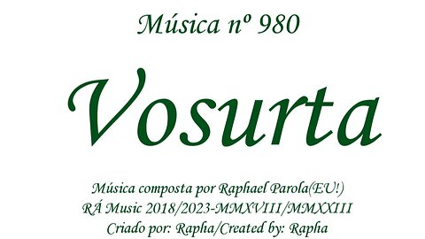 Música nº 980-Vosurta