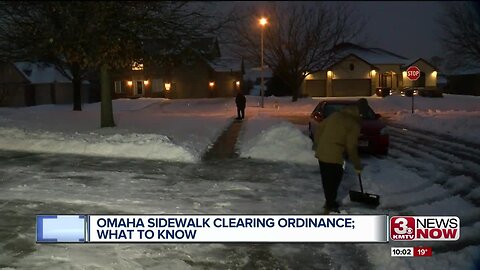 Omaha sidewalk clearing ordinance; Your questions answered