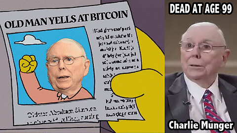 Charlie Munger DEAD at age 99. He will be yelling at Bitcoin in the afterlife, no doubt. 💀⚰️