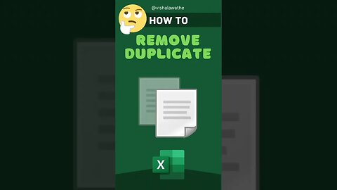 Remove Duplicate in Excel #excel #shorts #reels #trending #viral