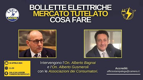 🔴 Bollette elettriche e mercato tutelato: cosa fare - On. Alberto Bagnai, On. Alberto Gusmeroli.