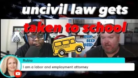 Nate the Lawyer Moderates Uncivil Law's Legal Reading with Rubia's Trial Experience LAWTUBE