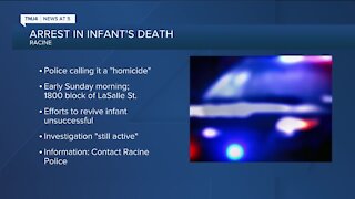 1 person arrested in connection to homicide of 1-month-old infant in Racine