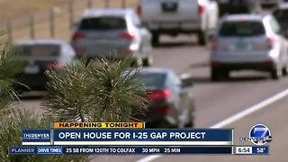 I-25 Gap project open house tonight