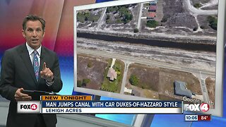 Man jumped over canal in car before hit and run crash