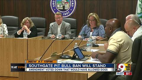 NKY city council votes to keep pit bull ban