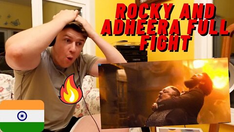 Final Battle Rocky and Adheera Full Fight 🇮🇳KGF Ch2 Full Fight Scene((IRISH GUY REACTION!!))