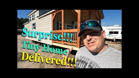 Surprise Tiny Home Delivered!