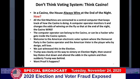 Dr Corsi SPECIAL BROADCAST 11-24-20: 2020 Election and Voter Fraud Exposed