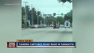 Video shows road rage incident in Sarasota, driver intentionally rams motorcyclist off road