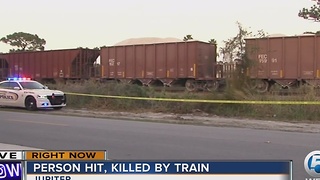 Person struck by train in Jupiter