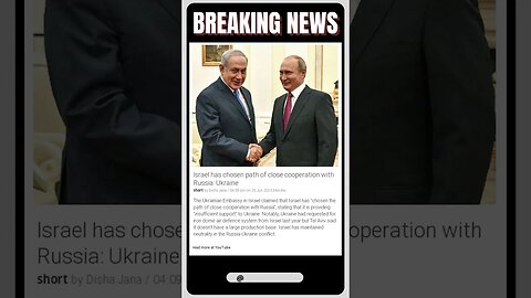 Latest News | Israel's Neutrality Displeases US: Ukraine Requests Iron Dome Support Denied