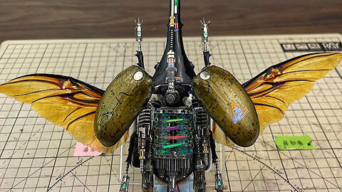 How to Make Realistic Mechanical Insects #DIY #机械昆虫 #Hercules Beetle #Steampunk #Machine Beetle#手工