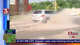 Monday thunderstorm causes flooding in Council Bluffs