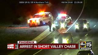 Phoenix pursuit ends in arrest on SR-51