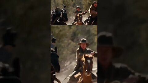 Cowboy action scene