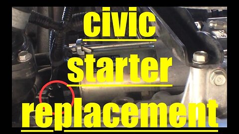 DETAILED Starter Motor Replacement HONDA CIVIC CRV ELEMENT √ Fix it Angel