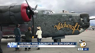 Historic WWII aircrafts are on display