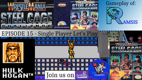 Solo NES Let's Play | WWF Wrestlemania Steel Cage Challenge (NES) - Full Playthrough | Hulk Hogan