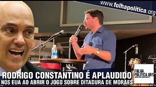 Jornalista Rodrigo Constantino é aplaudido nos EUA ao abrir o jogo sobre ditadura no Brasil e...