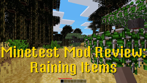 Minetest Mod Review: Raining Items