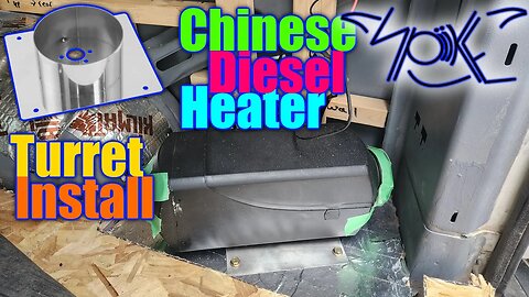 How to install Chinese Diesel Heater and a Turret Plate I got on Amazon in my van!