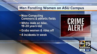Suspect wanted after series of gropings on ASU Tempe campus