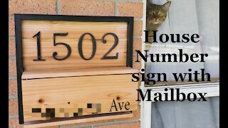 Scrap Wood Project: House Number sign with Mailbox