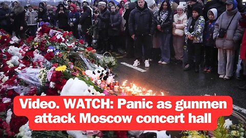 Video. WATCH: Panic as gunmen attack Moscow concert hall