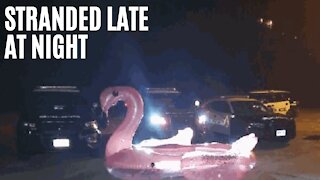 3 People Got Stranded On A Flamingo In Lake Ontario & Had To Be Rescued