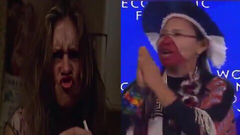 Who does it best⁉️ Cheech and Chong lady, or crazy WEF witch doctor? 🤣😂😅