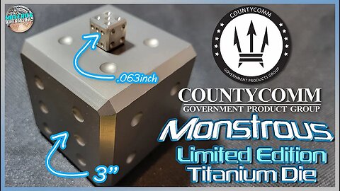 I Didn't Know I Wanted This Until I Saw It! | CountyComm Monstrous 3" Limited Edition Titanium Die