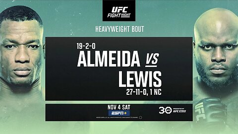UFC São Paulo: Almeida vs Lewis - November 4 | Fight Promo