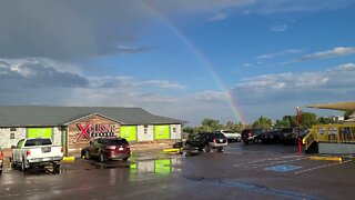 Rainbow Over Cannabis Dispensary in Colorado