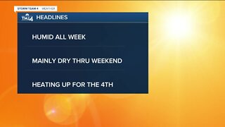 Humidity, warm temps are here to stay