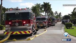 2 dogs rescued from fire near Boca Raton