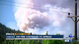 416 Fire burning in southwest Colorado grows to 7,180 acres
