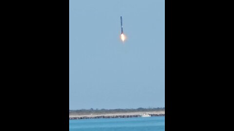 SpaceX first stage Falcon 9 Landing 1-30-2024 - Wait for it....