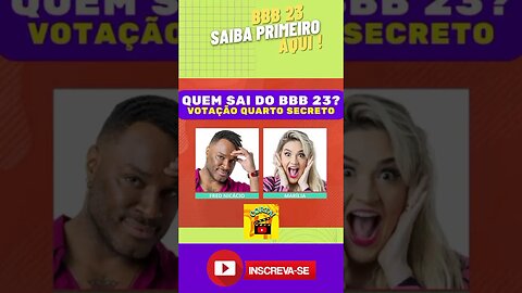 QUEM SAI DO BBB 23 HOJE #corta #bbb23 #bbb