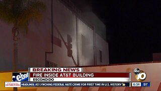Fire in AT&T building in Escondido causes problems to 911 center