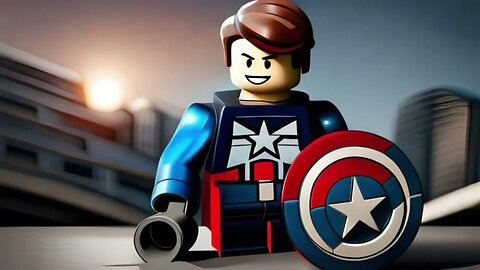 Lego Captain America Minifigure