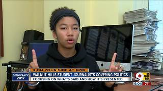Walnut Hills student journalists covering local politics